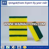 China factory wholesale cleaning sponge with scouring pad for kitchen