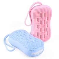 2020 New Loofah Bath Sponge Silicone Brushes Bath Towels Rubbing Back