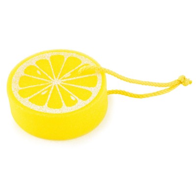 Cartoon Cute fruit lemon shape printed cotton baby bath shower sponge and swimming toys