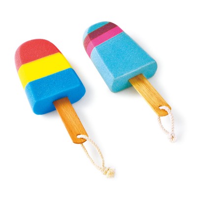 Wood Handle Bath Brushes Sponges And Scrubbers Cleaning Bath Body Brush For Baby Shower Cartoon Style