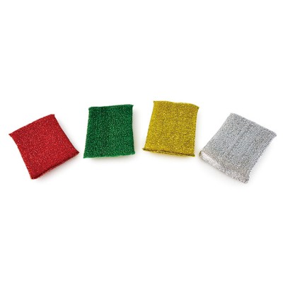 Kitchen Stainless Steel Wire Sponge Scourer Metal Cleaning Sponge Cloth