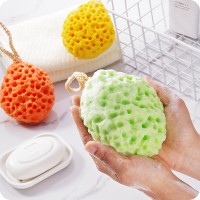 Organic shower sponge cellular exfoliating sponges for body bathing