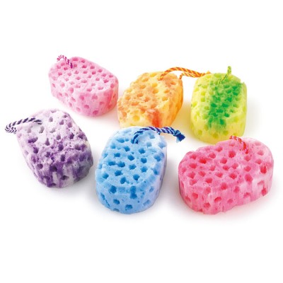 Amazon Best Seller High Quality Organic Bath Shower Tools Konjac Sponge With Colorful Design